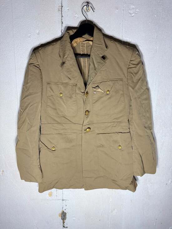 Vintage 1950s WWII/Korean War Era US Navy Officer Khaki Dress Uniform Jacket Vintage 1950s WWII/Korean War Era US Navy Officer Khaki Dress Uniform Jacket